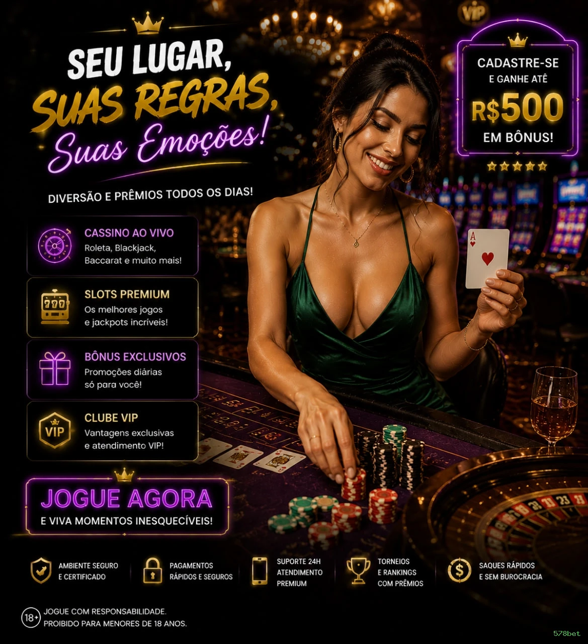 Dealers profissionais da 578bet